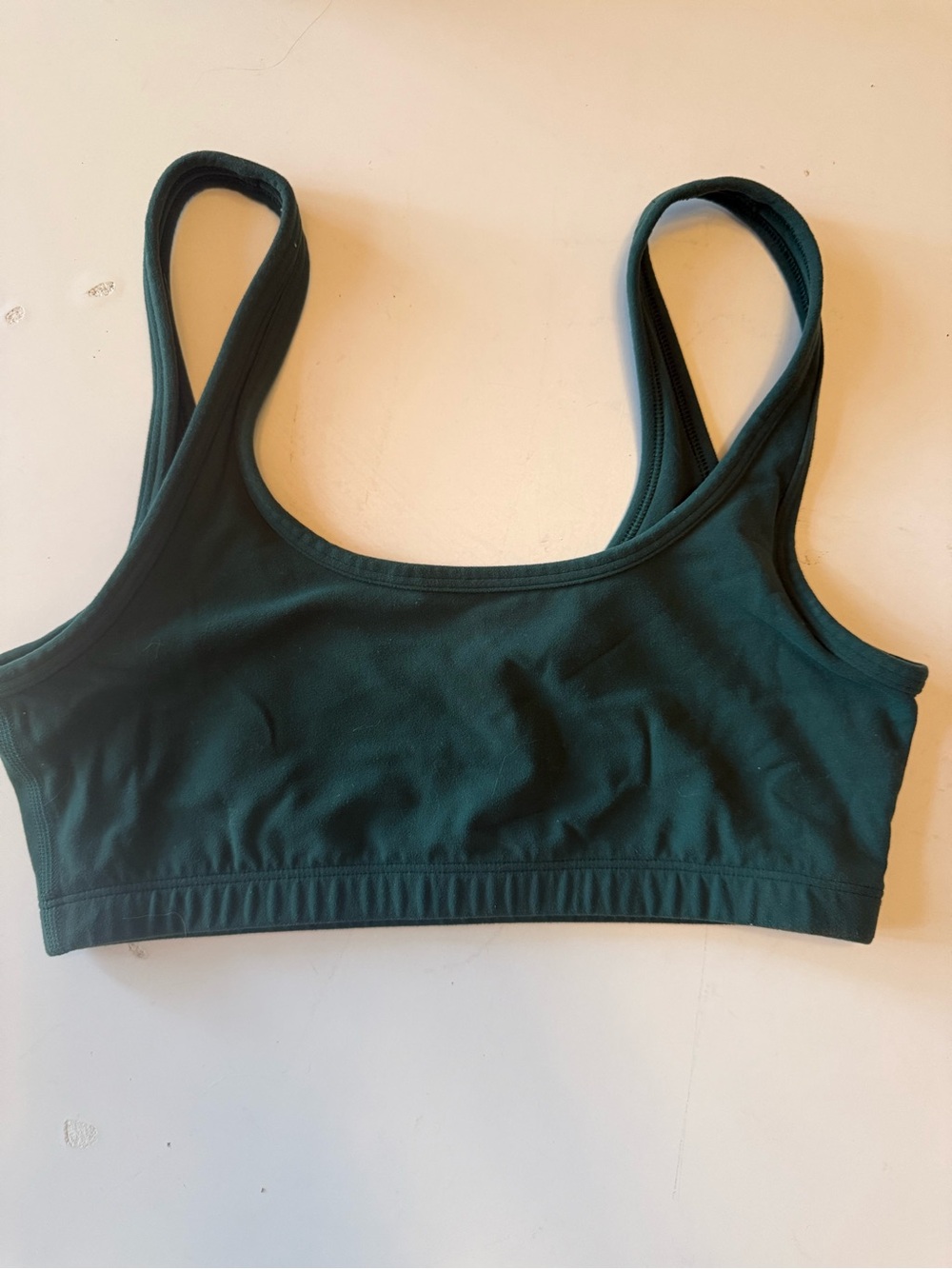Aritzia Deep Green Scoop Sports Bra